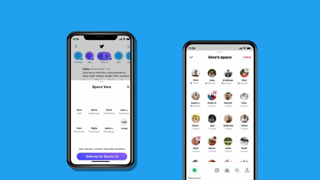 cara buat dan gabung space di twitter