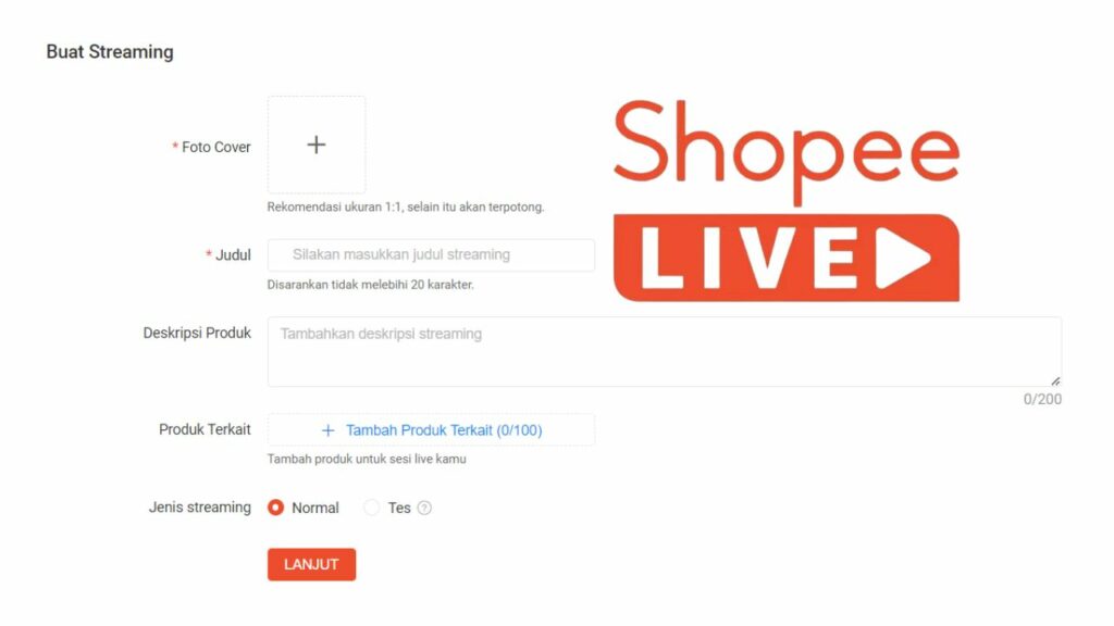 Cara Live di Shopee