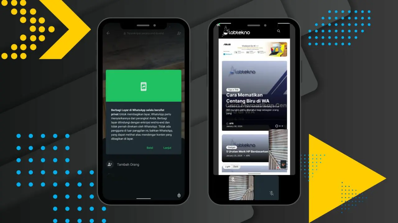 Cara Mengaktifkan Share Screen WhatsApp - LABtekno.com