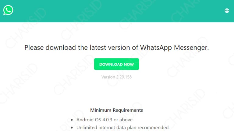 cara memperbarui whatsapp yang kadaluarsa di website resmi